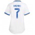 Camisola Real Madrid Eden Hazard 7 Mulher Equipamento Primeiro 2021-2022 Manga Curta
